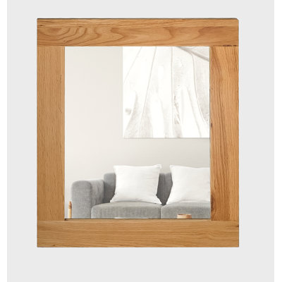 Frazier Solid Wood Rectangle Mirror