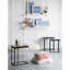 Ensemble de 2 sculptures suspendues bleues et blanches, décoration murale moderne, 12,5 po x 24,5 po