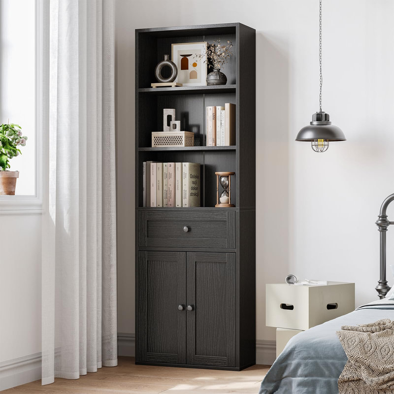 164.2cm H x 48cm W Bookcase, Black