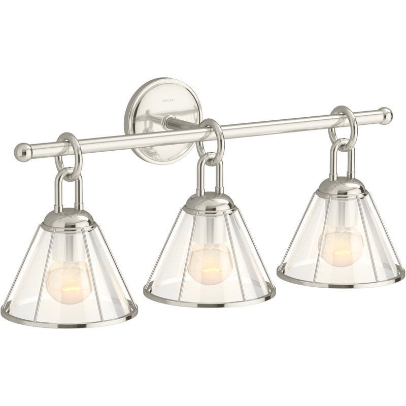 Terret 24-In Three-Light Sconce, Polished Nickel