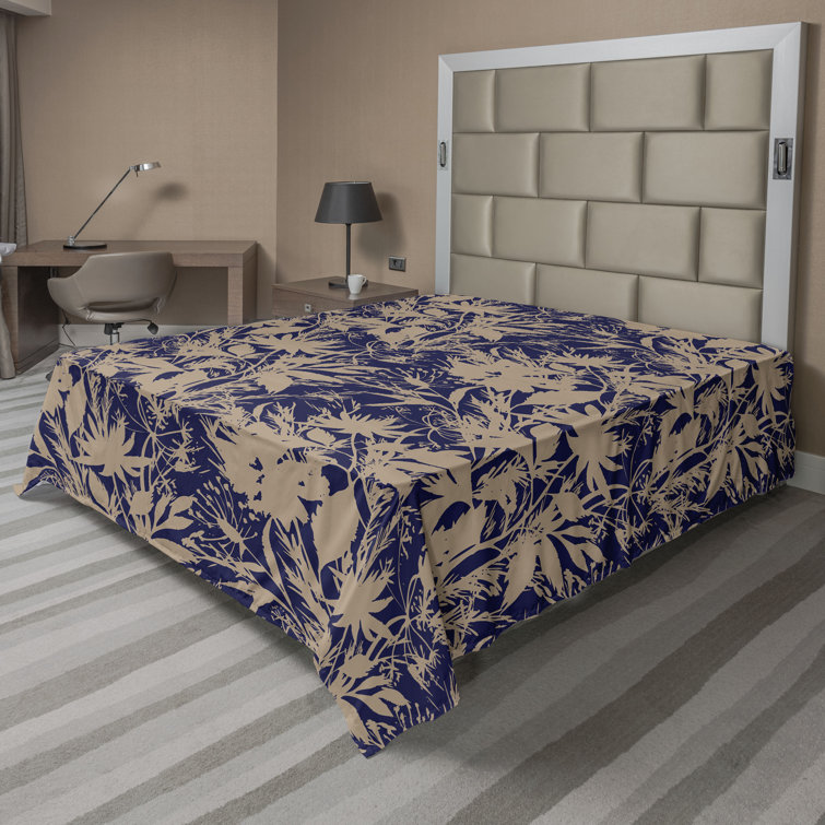 Ambesonne, drap plat floral pivoines, art botanique printanier