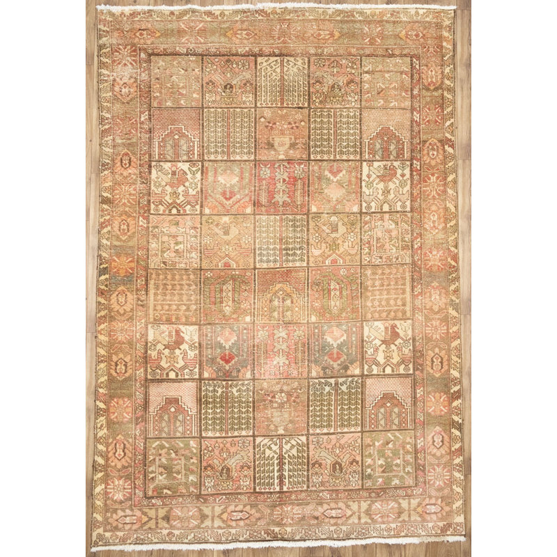 Hand Knotted Wool Floral Rug