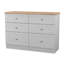 112 cm W Chest of 6 Drawers-1470343435