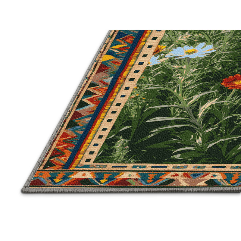 Tapis lavable Wildwest Desert Wildflower, Rond 5 pi