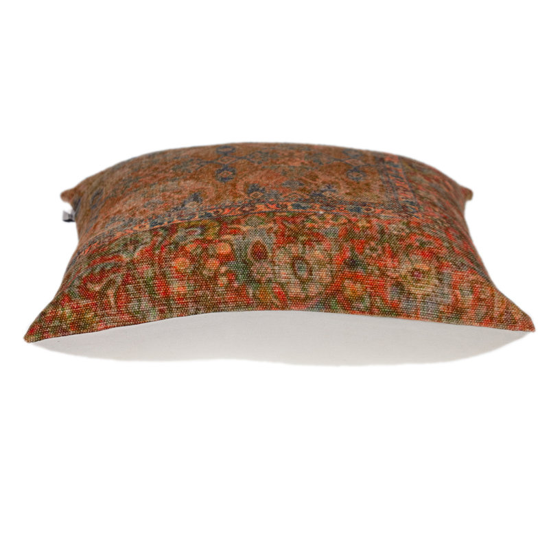 Multicolor Cotton Tapestry Square 18" x 18" Pillow