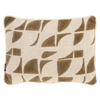 Juara Fringed Linen Throw Pillow