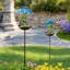 Mangeoire solaire en métal pour grenouille, décoration de jardin extérieur pour pelouse de patio