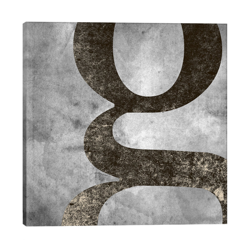 G-Silver Fading - Wrapped Canvas Print, 45.72 cm H x 45.72 cm W x 1.91 cm D