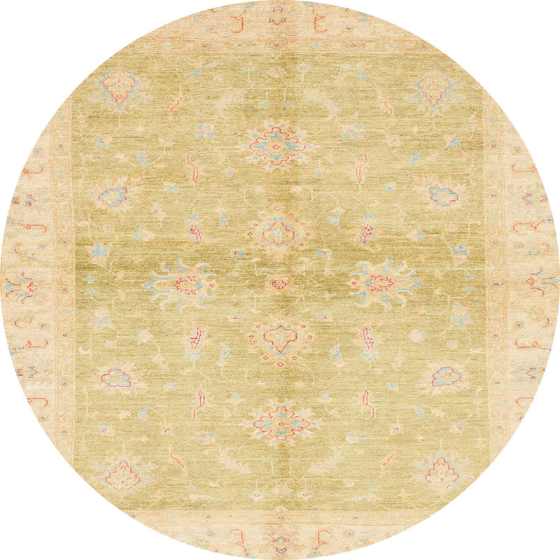 Tapis abstrait moderne 3496, Rond 8 pi