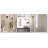 Farmhouse 4-in-1 Hall Tree with 6 Hooks, Adjustable Shelves, and 16 Open Compartments for Entryway and Mudroom-1807575525