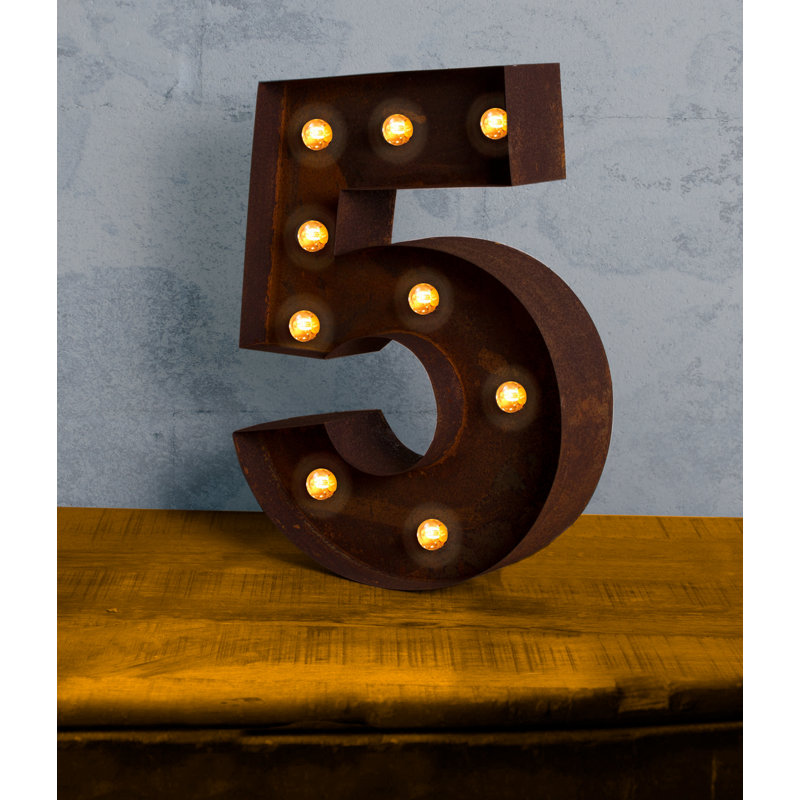 Number 12" LED Marquee Sign