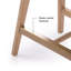 Tabouret de bar tapissier Beryl (30 po) - paquet de 4, similicuir blond / sésame-96615122-96615133-96615135