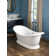 Marlborough 74-7/8" x 34-1/4" Freestanding Soaking Bathtub in Volcanic Limestone™ with Overflow Hole