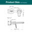 Robinet de salle de bain mural Topcraft-123398886
