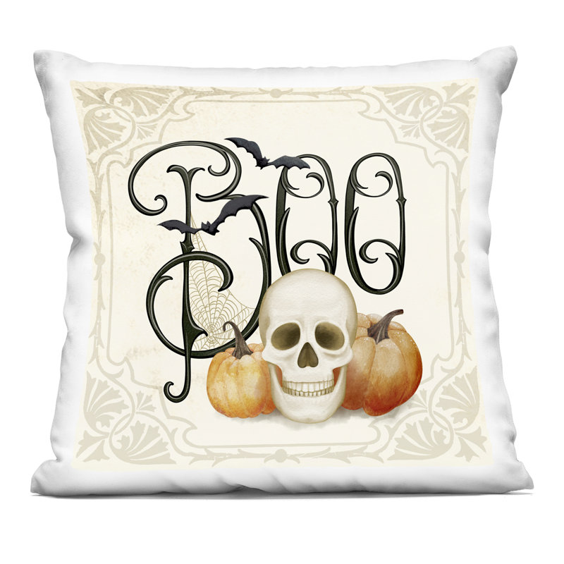 Coussin décoratif imprimé quelque chose Wicked Boo par Nicole Tamarin