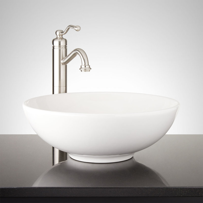 Sarasota Round Fireclay Vessel Sink