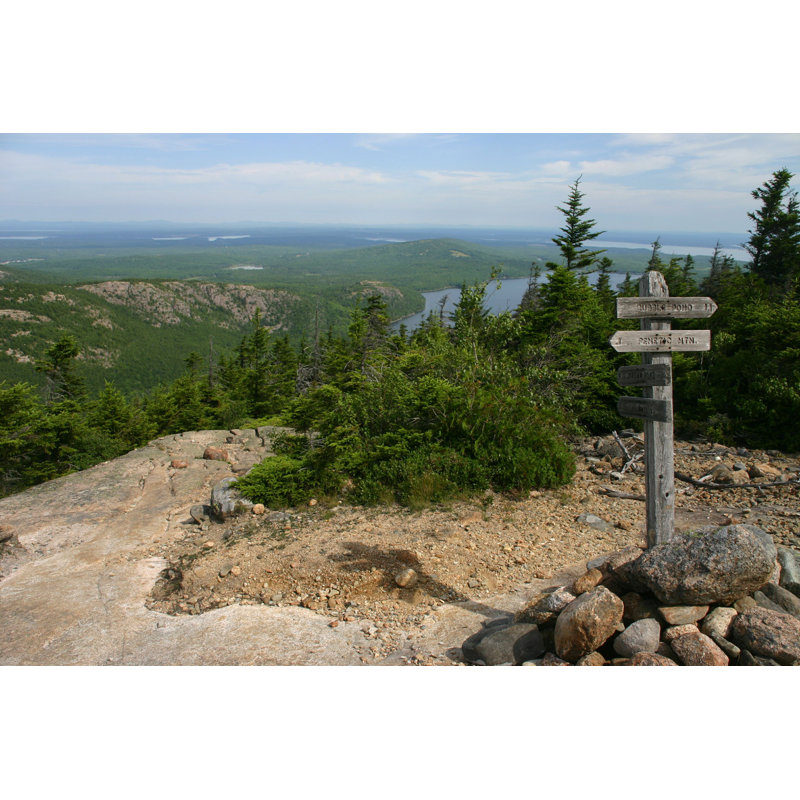 «Acadia National Park Summit» par Visionsofmaine - photographie sur toile tendue, H 12 po x l 18 po