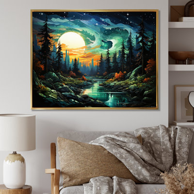 Aurora Borealis Emerald Embers II " Aurora Borealis Emerald Embers II "