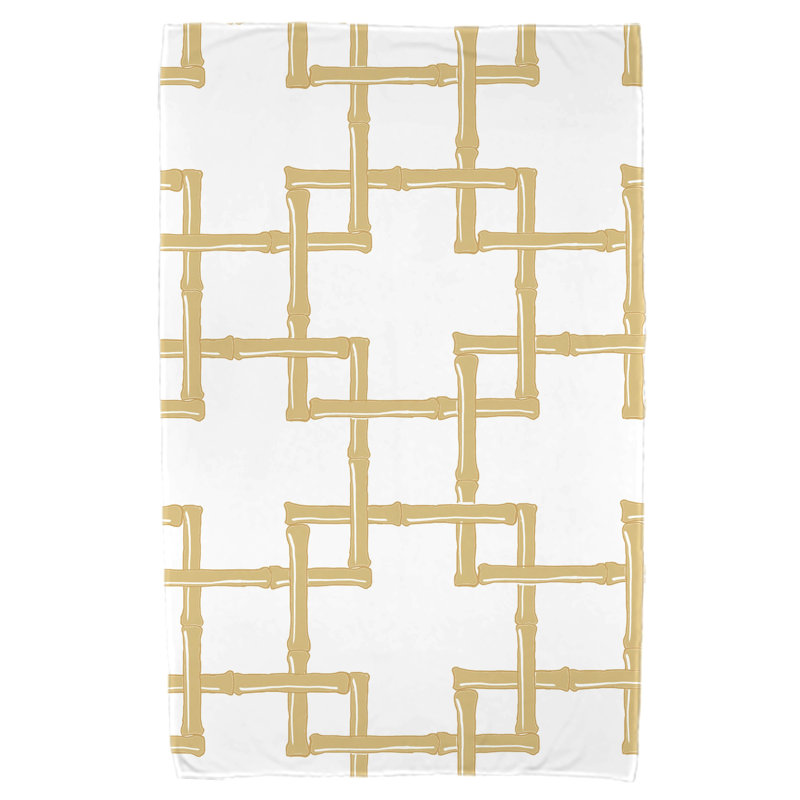 Serviette de plage en bambou en microfibre Pelican Bay, Or