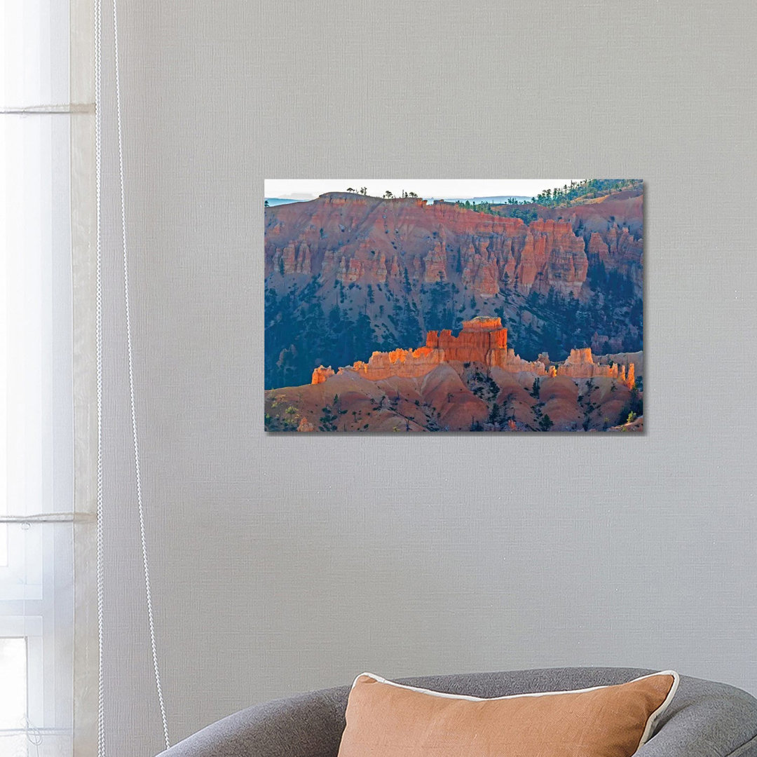 Utah, Bryce Canyon National Park View Of Canyon With Hoodoos by Jamie & Judy Wild - Wrapped Canvas Print