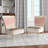 Upholstered Floral Side Chair - Modern floral Accent Chair-90396871