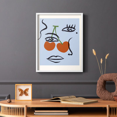 «Cherry Baby I», reproduction encadrée - bois massif