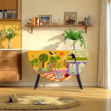 Storage Cabinet with Brushed Copper Handle