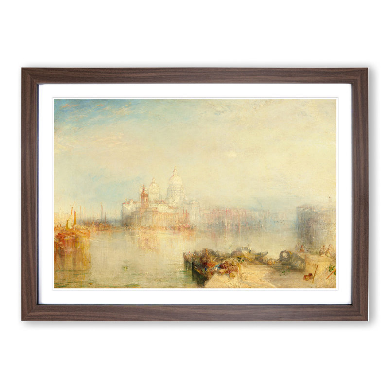 The Dogana and Santa Maria della Salute by Joseph Mallord William Turner - Picture Frame Painting, 36cm H x 48cm W x 2cm D