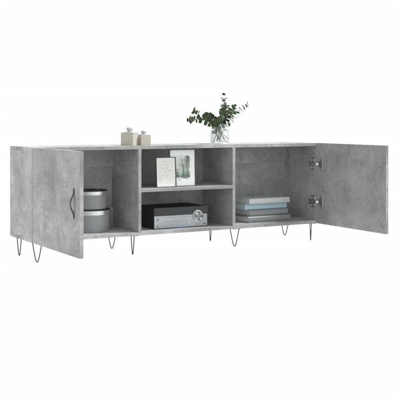 Aspasios TV Stand for TVs up to 65", Concrete Grey