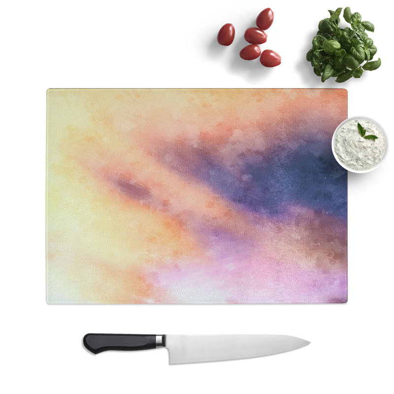 Tempered Glass Clouds over Alabama Chopping Board, 28.5 cm x 39 cm