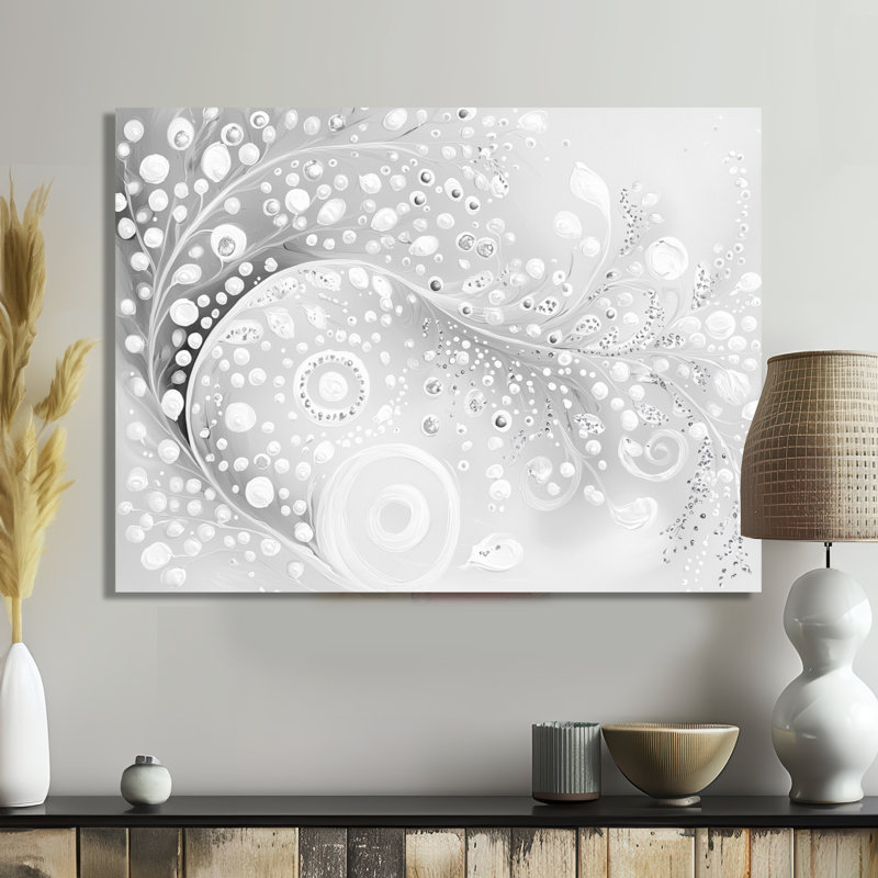 «Abstract Luminous Spiral Waves II», décoration murale moderne en métal, impression sur métal Waves