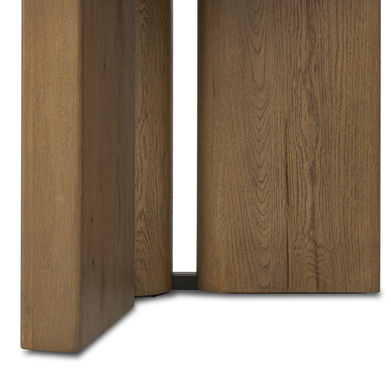 Huxley Dining Table 84"-Smoked Black, Rubber Light Oak, 30" H x 42" D x 100" W