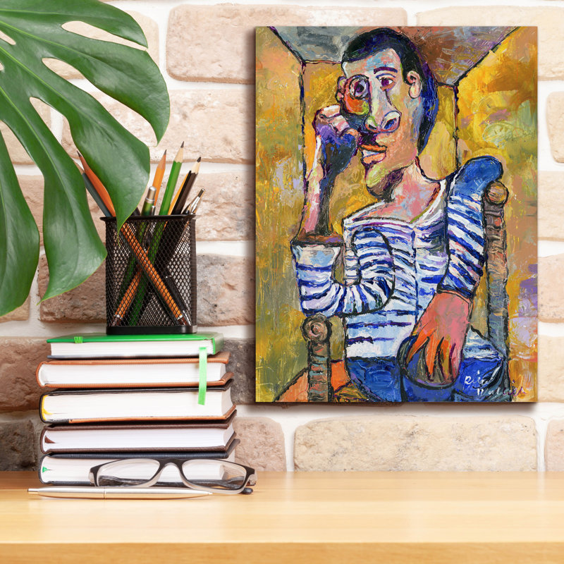 "Picasso" par Richard Wallich, H 16 po x l 12 po x P 0,75 po