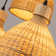 James 8-Light Cluster Pendant Light Rattan Dome Shade Staircase Chandelier In Matte Black