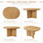 Table de salle à manger extensible en bois massif de 42 à 58 po avec base à piédestal et patins réglables pour 4 à 6 personnes