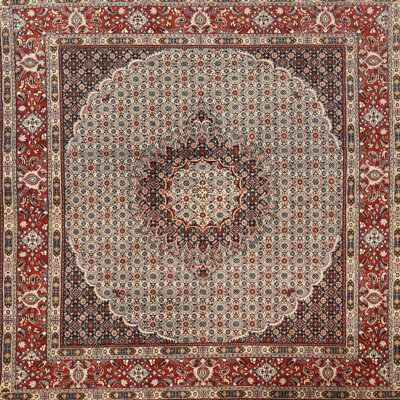 Tapis brun/rouge/gris traditionnel Shawsheen
