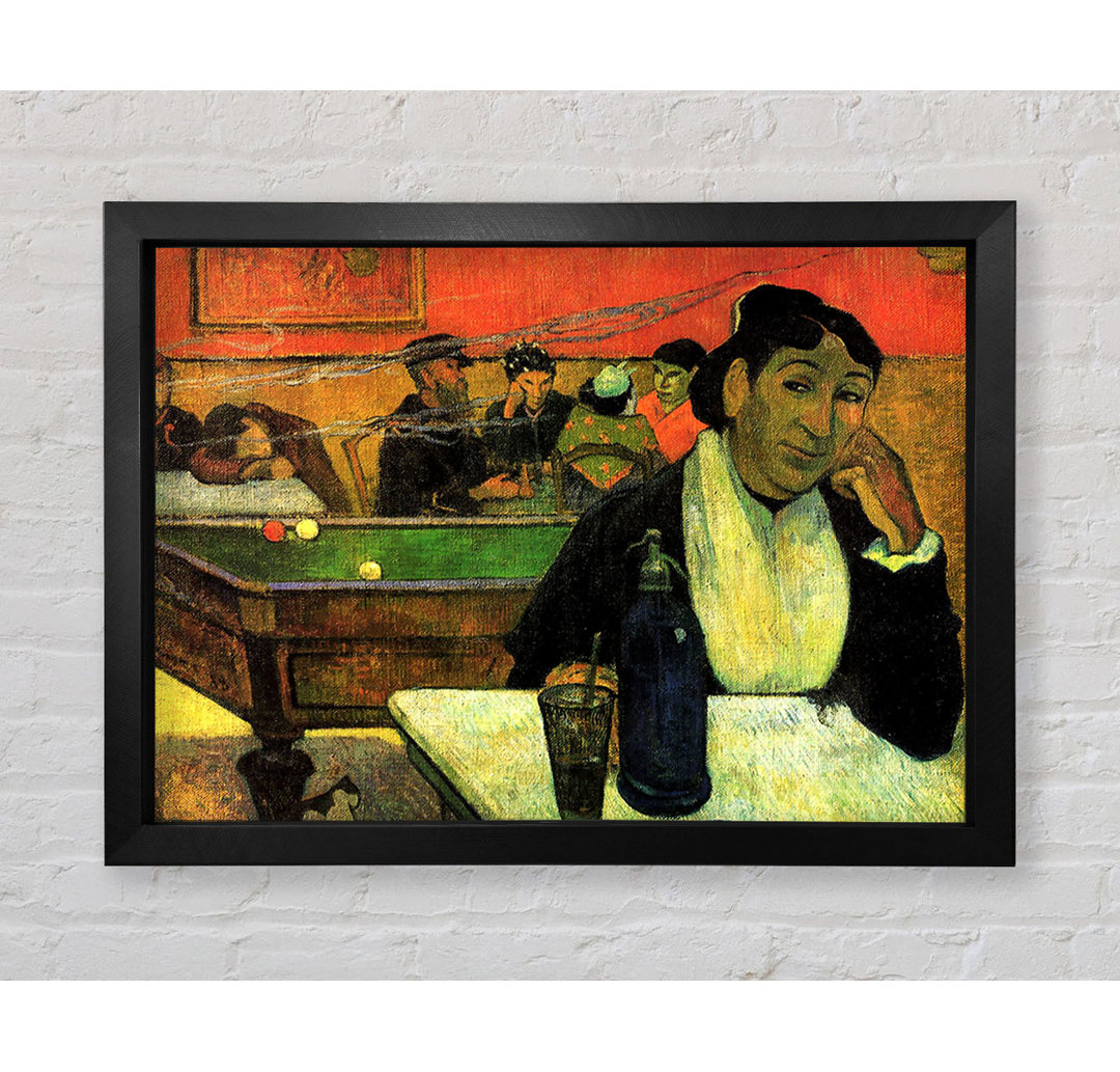 Gauguin Madame Ginoux In Cafe von Paul Gauguin - Einzelne Bilderrahmen Kunstdrucke