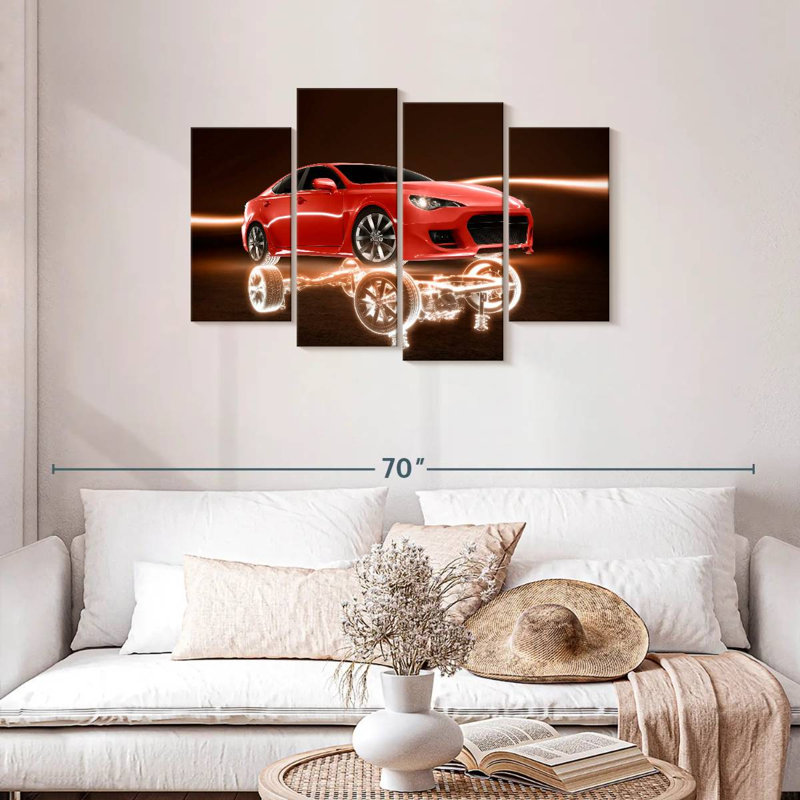 Cadre de voiture Mehar Glow, H 27 po x l 43 po