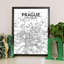 Prague City Map - No Frame Print-867575519