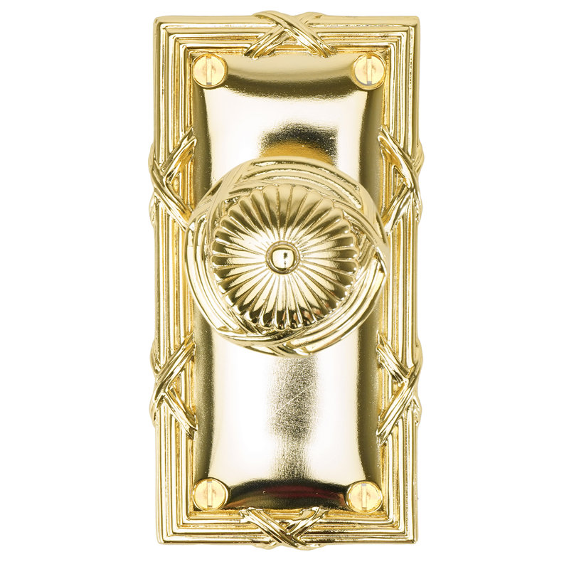 HYDE PARK HOOK, RECTANGULAR BACK PLATE; ANTIQUE NICKEL FINISH, Polished Gold