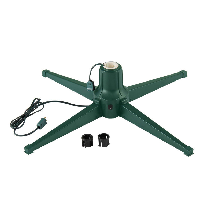 The Holiday Aisle® Rotating Tree Stand Base w/Snowdrift 6.5' Pine Christmas Tree