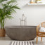 Baignoire de trempage en béton Avalon NativeStone autoportant ovale
