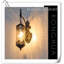 Mini lampe murale rétro en verre Crosse