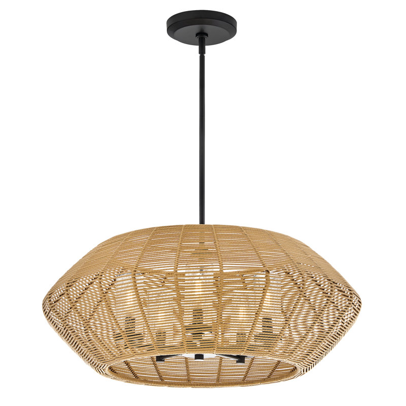 Luca 5 - Light Outdoor Chandelier, Natural