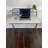 Nexo Foldable Table, No Assembly Required, 2-Tier Computer Desk, Study Desk with Shelf, Metal Frame, Anthracite and Gray