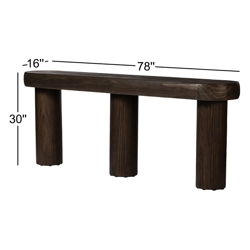 SOMMER 78'' W Solid Wood Console Table