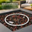 50000 BTU Square MGO Propane Fire Pit Table, Outdoor Patio Gas Fire Table with Tank Storage, Tank Cover Not Included