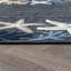 Tapis intérieur / extérieur bleu marine / ivoire Coastal Border-870475084-870475094