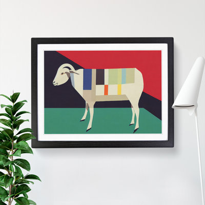 Abstract Goat - Single Picture Frame Print
