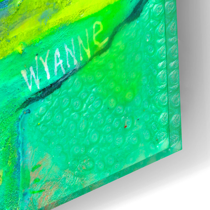 "Oiseau magique" par Wyanne, H 12 po x l 12 po x P 0,13 po